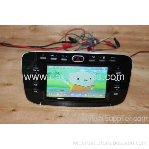 Wideroad Fiat Punto Navigation Dvd 2012-2013 Radio Tv Bt Ipod Blue&amp;me Steering Wheel Control 